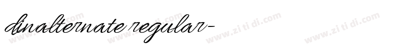 dinalternate regular字体转换 dinalternate regular字体转换